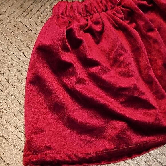 Red Velvet Skirt Size 5/6 - Picture 2 of 9